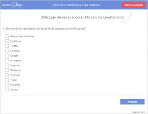 Modelos de Questionário