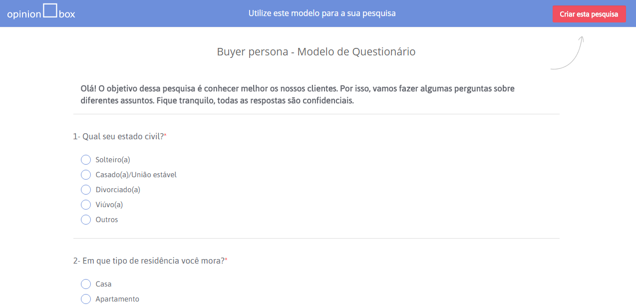 Questionário - Central de Ajuda | Opinion Box