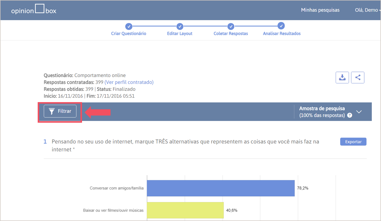 Filtrar-resultados