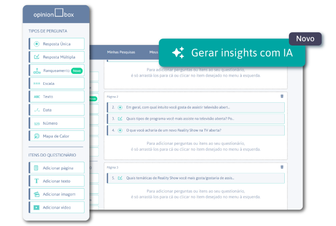 Plataforma de Pesquisa Self-Service Opinion Box