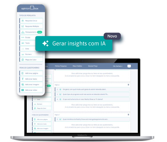 Plataforma de Pesquisa Self-Service Opinion Box